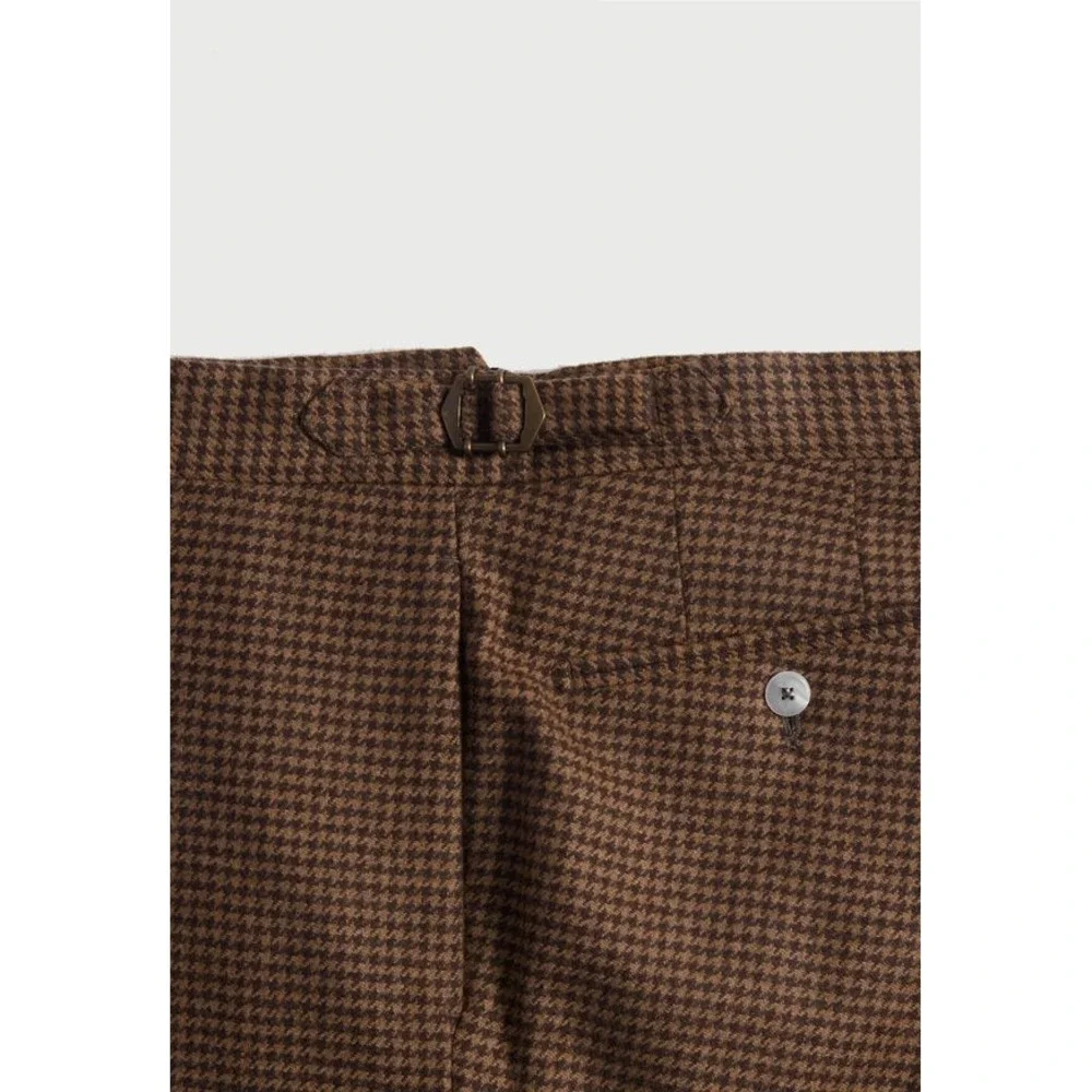 Paul Stuart Phineas Cole Wool & Cashmere Houndstooth Slim Fit Trouser 32 (30x29)